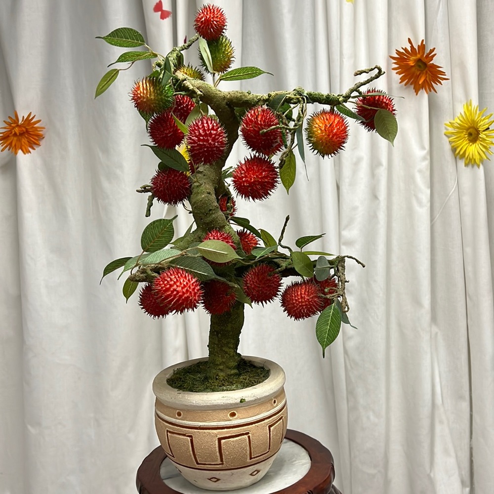 Rambutan Rare Artificial Tree Plant.